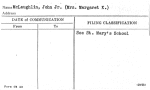 McLaughlin, John Jr. (Mrs. Margaret K.)