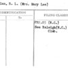McMillan, R.L. (Mrs. Mary Lee)