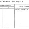 McNeill, William C. (Mrs. Mary A.)