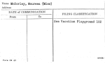 McSorley, Maureen (Miss)