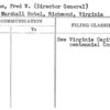 McWane, Fred W. (Director General)