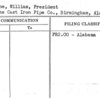 McWane, William, President