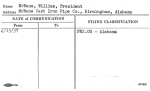 McWane, William, President