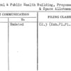 Medical & Public Health Building, Proposed Sections & Space Allotments
