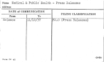 Medical & Public Health - Press Releases