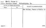 Meell, George A.