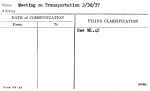 Meeting on Transportation 3/30/37