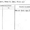 Meininger, Henry E. (Mrs. Flora A.)
