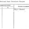 Mellon National Bank Travelers Cheques