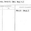 Mellravy, David B. (Mrs. Mary R.)
