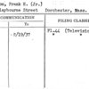 Meloon, Frank H. (Jr.)
