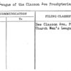 Men's League of the Classon Ave Presbyterian Church