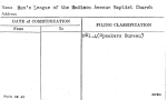 Men's League of the Madison Avenue Baptist Church