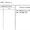 Mendelsohn, Irving A.
