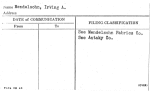 Mendelsohn, Irving A.