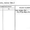 Mendelson, Julius (Mrs.)