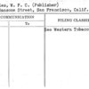 Menzies, W.F.C. (Publisher)
