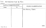 Merchandise Lost by Fire