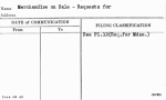 Merchandise on Sale - Requests for
