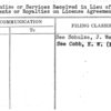 Merchandise or Services Received in Lieu of Down Payments or Royalties on License Agreements