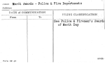 Merit Awards - Police & Fire Departments
