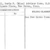 Merrill, Doris P. (Miss) Advisor Comm. H.School NewsYork Square Place, New Haven, Conn.