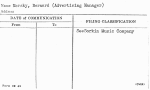 Mersky, Bernard (Advertising Manager)