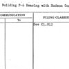 Metals Building P-6 Hearing with Hudson Contracting Co.