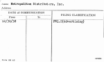 Metropolitan Distributors, Inc.