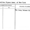 Metropolitan Pigeon Assn. of New York