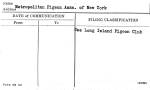 Metropolitan Pigeon Assn. of New York