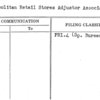 Metropolitan Retail Stores Adjustor Association