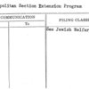 Metropolitan Section Extension Program
