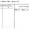 Meyer, Eugene (Mrs. Agnes E.)