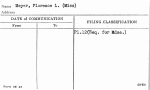 Meyer, Florence L. (Miss)