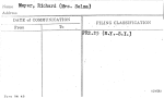 Meyer, Richard (Mrs. Selma)