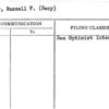 Meyer, Russell F. (Secy)