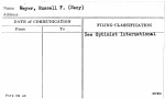 Meyer, Russell F. (Secy)