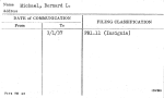 Michael, Bernard L.