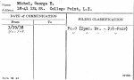 Michel, George E.