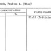 Milchsack, Pauline A. (Miss)