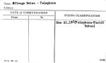 Mileage Rates - Telephone