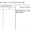 Military Order of the World War Day