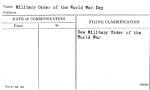 Military Order of the World War Day