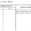 Miller, Betty (Miss)