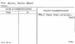 Miller, Billie (Miss)