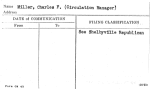 Miller, Charles F. (Circulation Manager)
