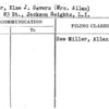 Miller, Else J. Severs (Mrs. Allan)