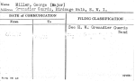 Miller, George (Major)
