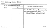 Miller, Gladys (Miss)